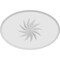 Ekena Millwork Standard Dalton Spiral Rosette With Rounded Edge, 6"W x 4"H x 3/4"P ROSP060X040X075DAL14 - alternate 4